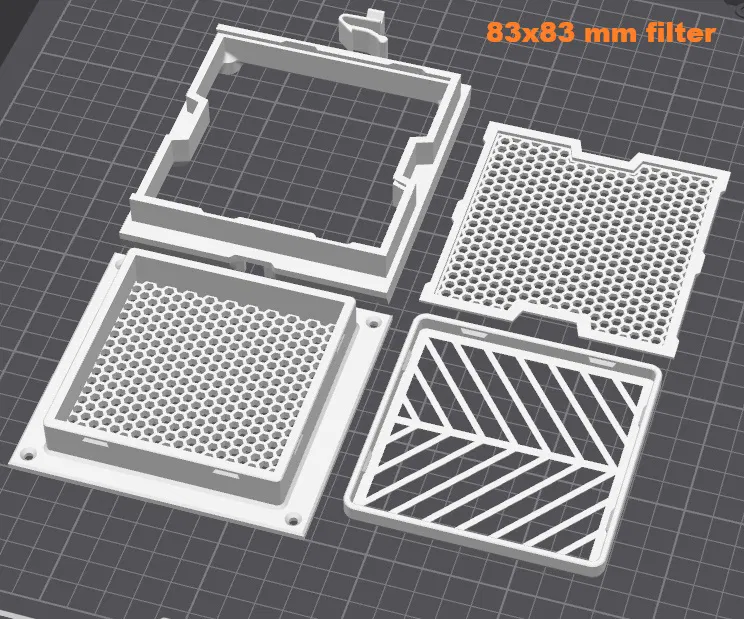 Hộp lọc HEPA + than hoạt tính cho Creality K2 Plus (VE2, VE2_83x83, VE2_100x108) - Image 6