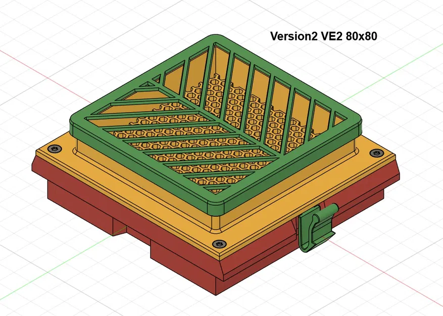 Hộp lọc HEPA + than hoạt tính cho Creality K2 Plus (VE2, VE2_83x83, VE2_100x108) - Image 7