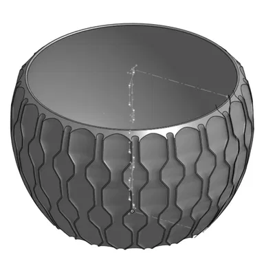 Bình trang trí dạng bát (Vase for Decoration)