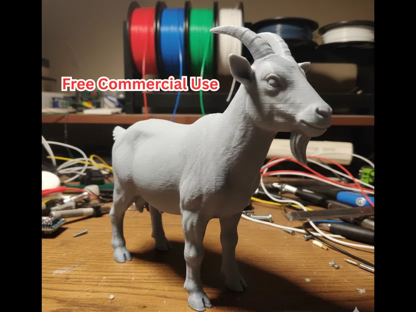 Tượng Dê Bán Hiện Thực (Semi-Realistic Goat Statue) - Image 1