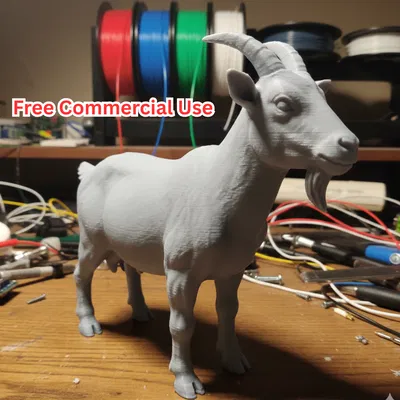 Tượng Dê Bán Hiện Thực (Semi-Realistic Goat Statue)