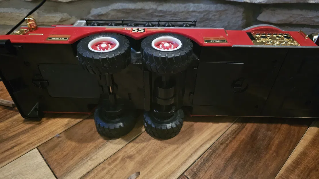 Nắp cửa khoang pin thay thế cho 1988 New Bright RC Firetruck - Image 2