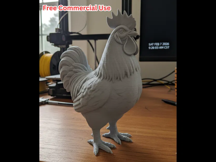 Tượng Gà Trống Bán Hiện Thực - Image 1