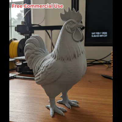 Tượng Gà Trống Bán Hiện Thực