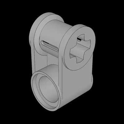 Lego Compatible (6536.dat) Technic Cross Block 1 x 2 (Axle/Pin)