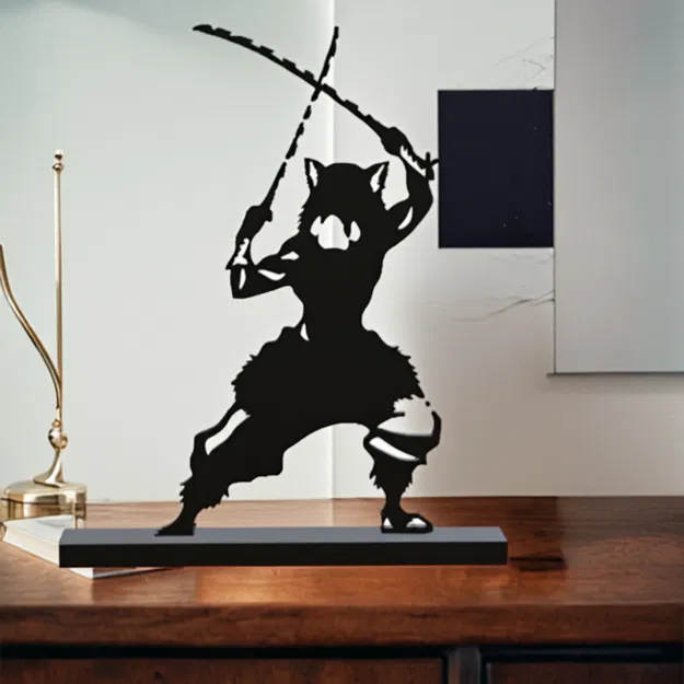 Inosuke Hashibira 3D print Silhouette 84 - Image 1
