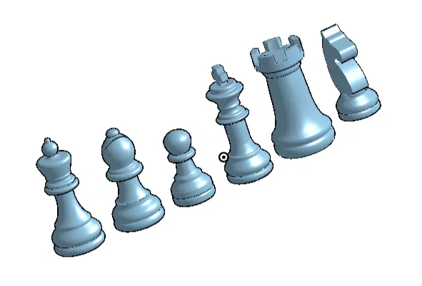 Bộ quân cờ vua (Pieces of chess) - Image 1