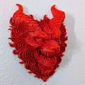 Trưng Bày Đầu Rồng Lửa Treo Tường (Fire Dragon Wall Mount Display) - Thumbnail 2
