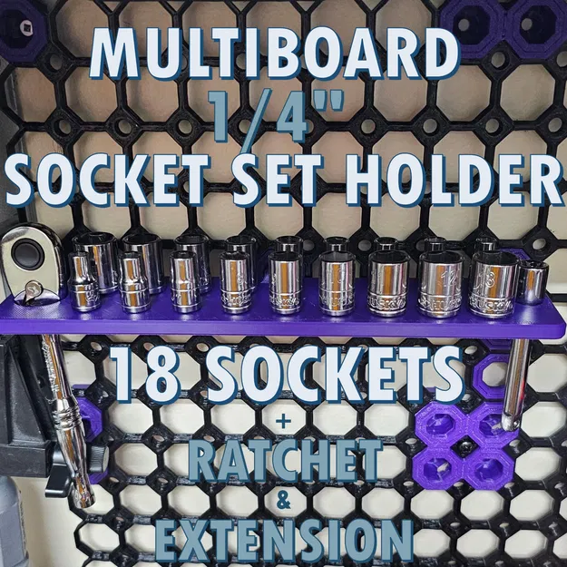 Khay giữ bộ ratchet 1/4" cho Multiboard - Image 1