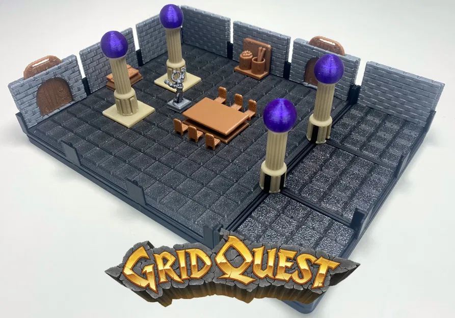 GridQuest COLUMN (The Gridfinity Game) – Cột trang trí cho dungeon - Image 1