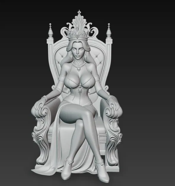 Nữ hoàng quyến rũ ngồi trên ngai vàng - Image 4