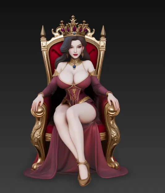 Nữ hoàng gợi cảm ngồi trên ngai vàng - Image 2