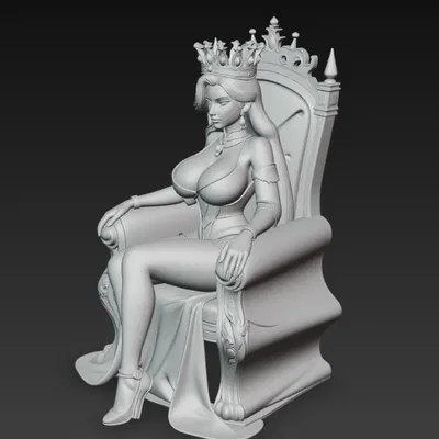 Nữ hoàng gợi cảm ngồi trên ngai vàng