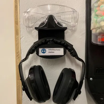 Giá treo đa năng cho bịt tai & kính bảo hộ (gắn tường)