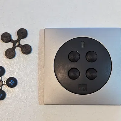 Nút bấm cho remote điều khiển gắn tường BTF - mẫu RB