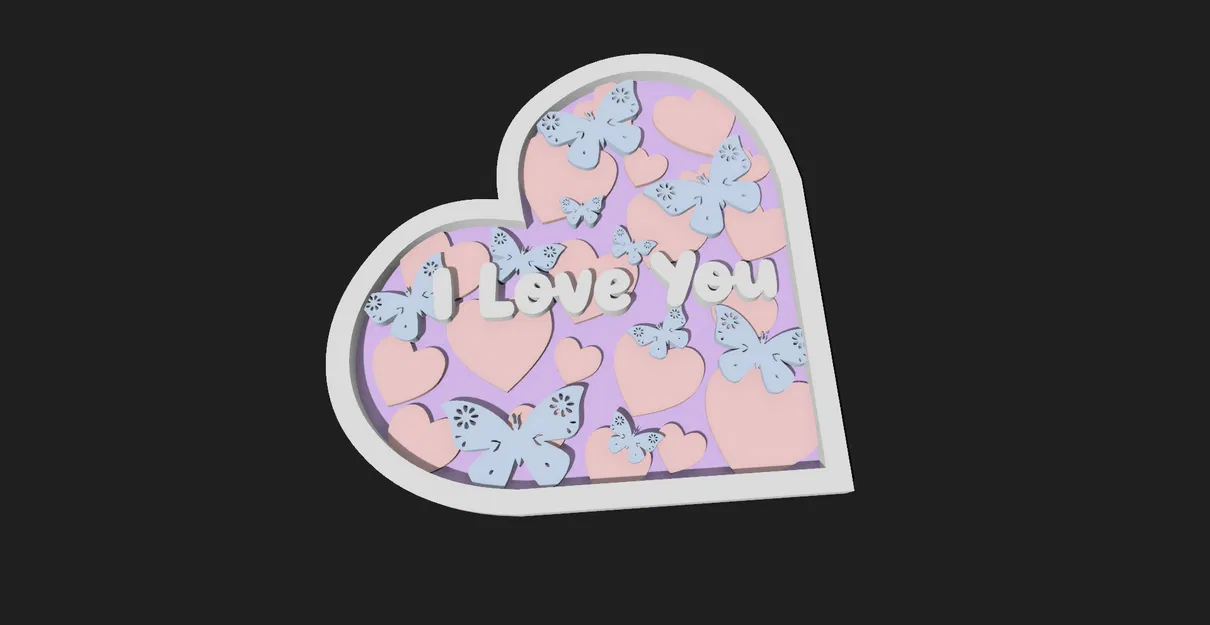 Trái tim Valentine / Trái tim I love you - Image 4