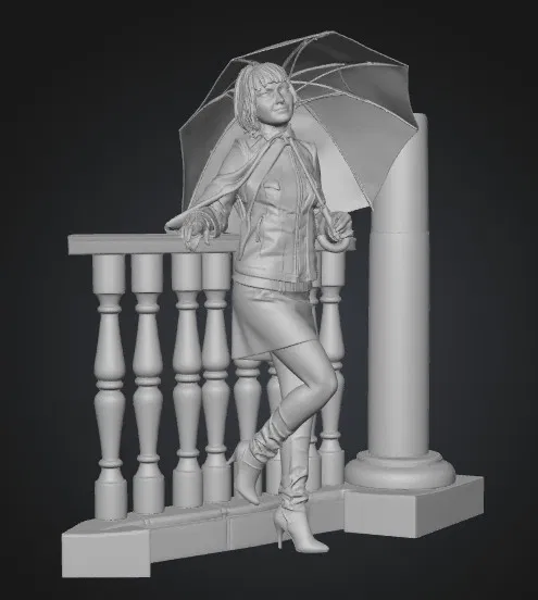 Khoảnh Khắc Với Chiếc Ô Đỏ (Red Umbrella Moment) - Image 1