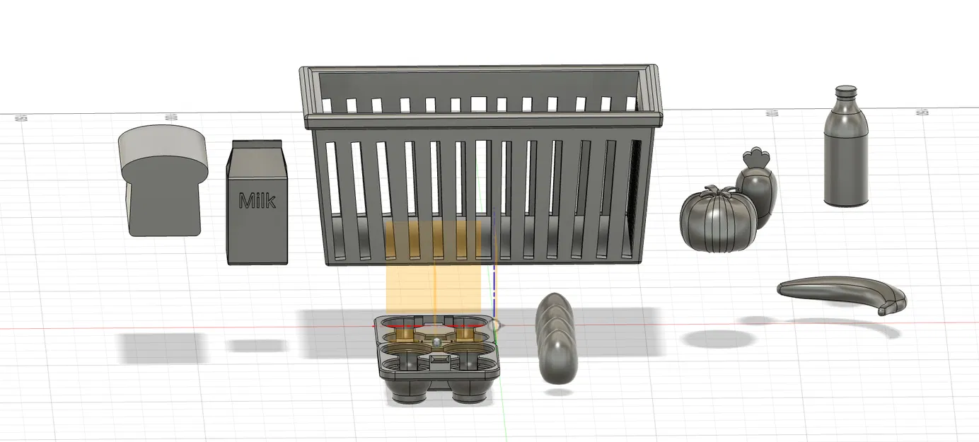 Giỏ Đồ Đi Chợ (Basket of Groceries) - Image 1