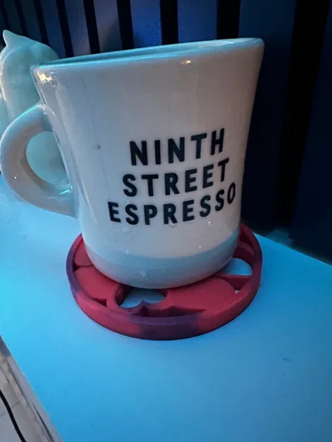 Miếng lót ly hình trái tim họa tiết tình yêu chủ đề Valentine - Image 3