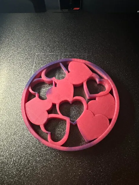 Miếng lót ly hình trái tim họa tiết tình yêu chủ đề Valentine - Image 4