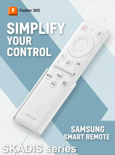 Ikea Skadis - Remote TV Samsung TM2261S - Có file Fusion 360 - Image 1