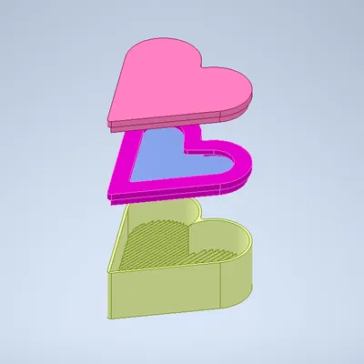 Hộp nhẫn Love (không dùng nam châm)