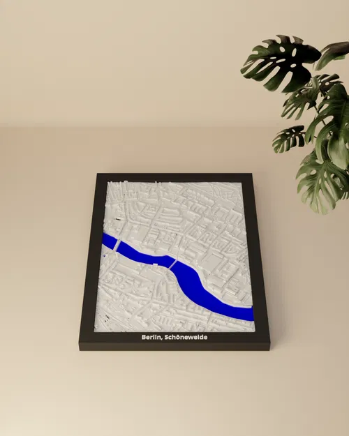 Berlin, Schöneweide (Đức) - Mô hình thu nhỏ 3D địa hình - Image 4