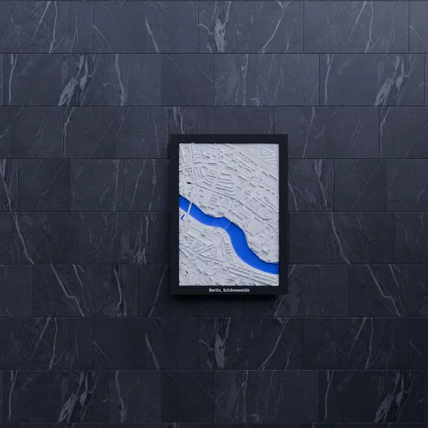 Berlin, Schöneweide (Đức) - Mô hình thu nhỏ 3D địa hình - Image 7