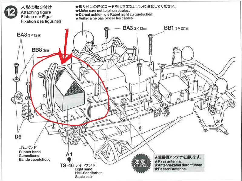 Tamiya RC 1/10 FAV/Wild One: Giá bánh dự phòng + Hộp mát ESC + Cản trước - Image 3