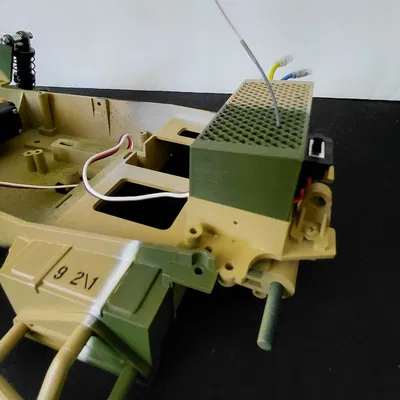 Tamiya RC 1/10 FAV/Wild One: Giá bánh dự phòng + Hộp mát ESC + Cản trước