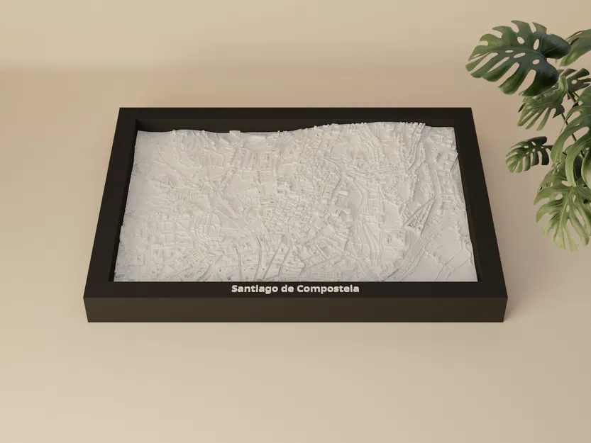 Santiago de Compostela, Spain - 3D Miniature (Mô hình địa hình thu nhỏ 3D) - Image 2
