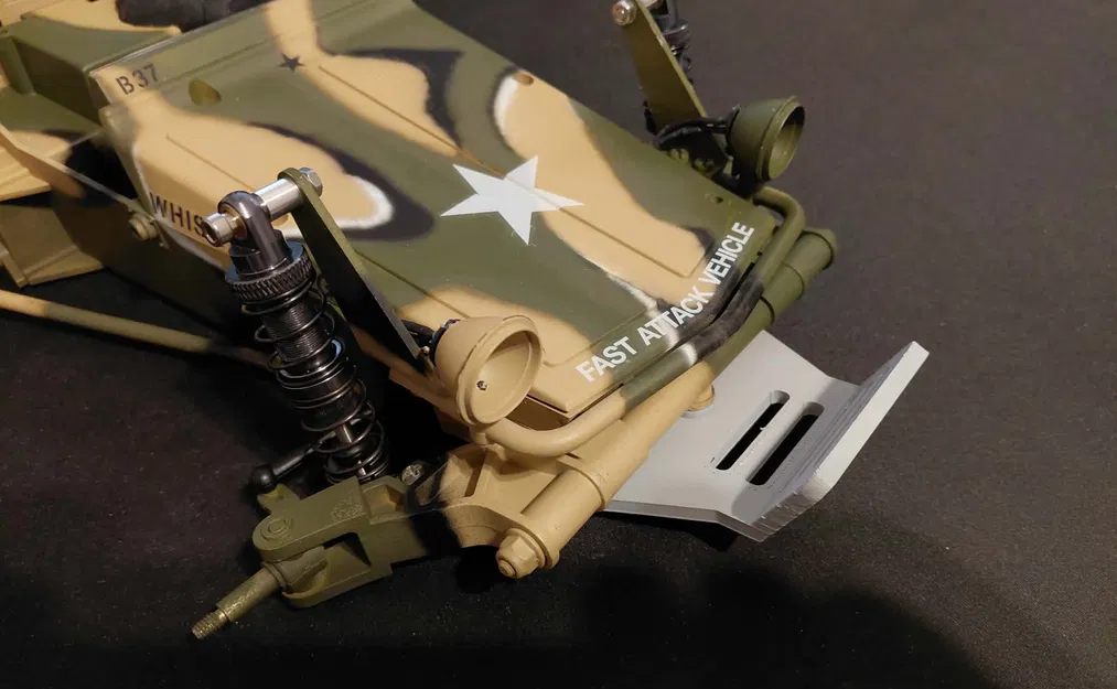 Tamiya RC 1/10 FAV/Wild One: Giá bánh dự phòng + Hộp mát ESC + Cản trước - Image 15