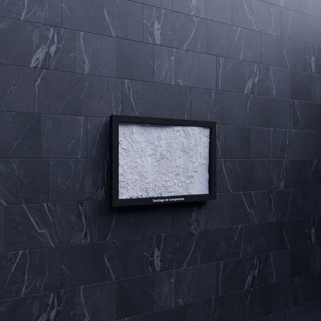 Santiago de Compostela, Spain - 3D Miniature (Mô hình địa hình thu nhỏ 3D) - Image 6