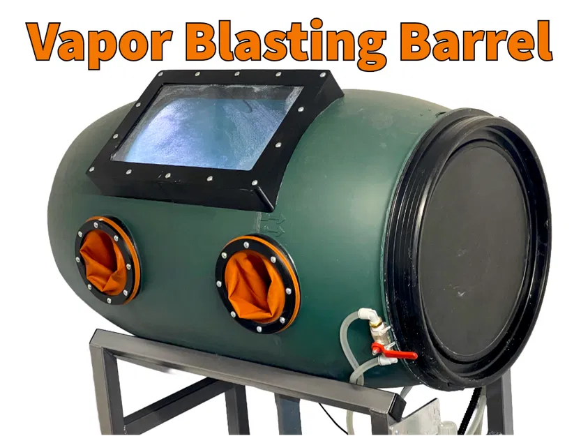 Thùng Vapor Blasting Barrel (DIY cabinet từ thùng 220L) - Image 1