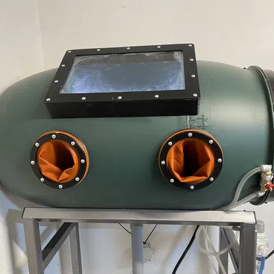 Thùng Vapor Blasting Barrel (DIY cabinet từ thùng 220L)