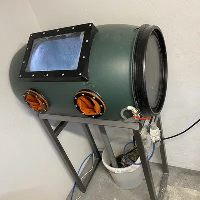 Thùng Vapor Blasting Barrel (DIY cabinet từ thùng 220L)
