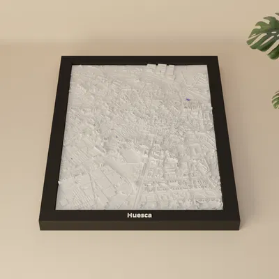 Huesca, Spain - 3D Miniature (mô hình địa hình thu nhỏ)