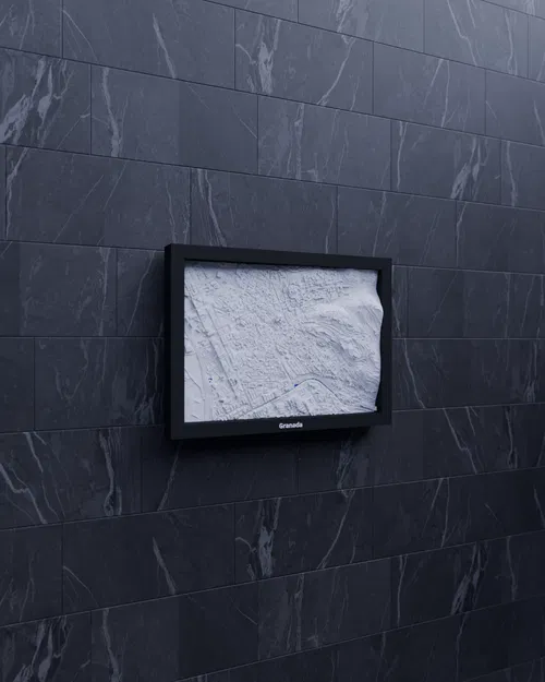 Granada, Tây Ban Nha - Bản thu nhỏ 3D địa hình - Image 4