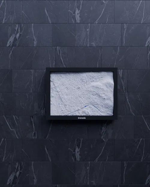 Granada, Tây Ban Nha - Bản thu nhỏ 3D địa hình - Image 5