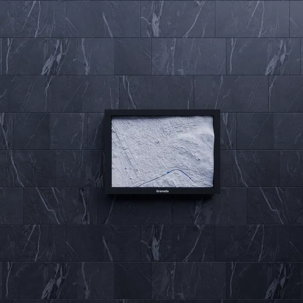 Granada, Tây Ban Nha - Bản thu nhỏ 3D địa hình - Image 7