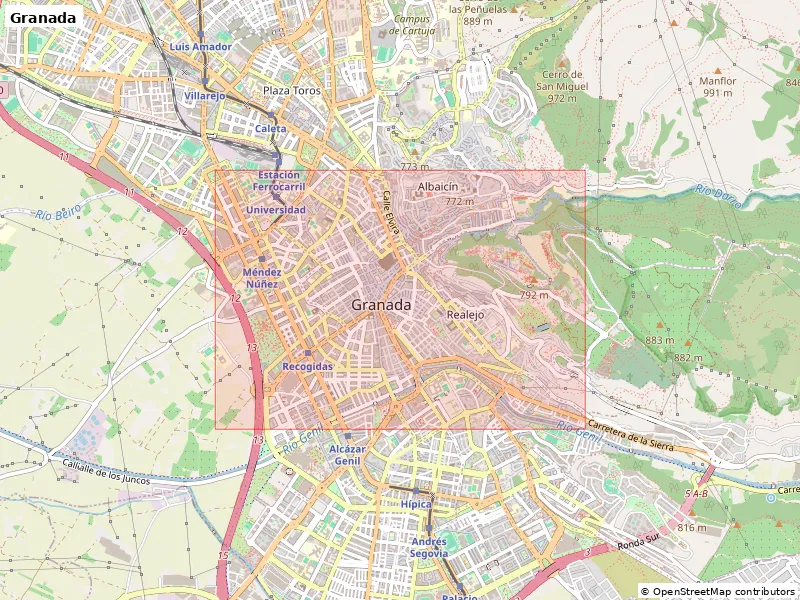 Granada, Tây Ban Nha - Bản thu nhỏ 3D địa hình - Image 8