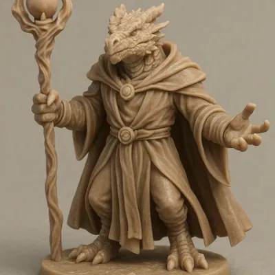 Dungeons and Dragons: Mini Dragonborn Warlock