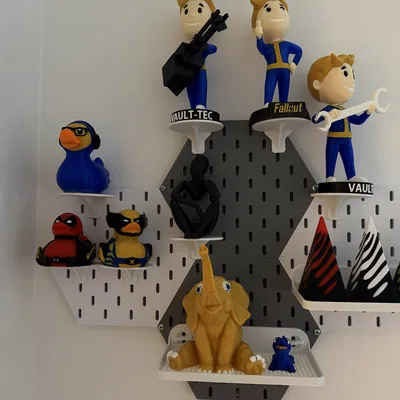 Tấm Skadis lục giác (hexagon) có hệ thống nối liên kết