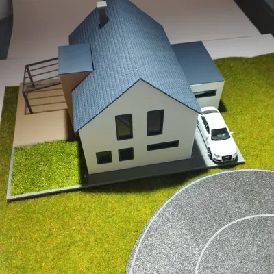 Nhà ở đơn lập hiện đại tỷ lệ H0/1:87