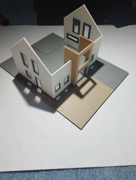 Nhà ở đơn lập hiện đại tỷ lệ H0/1:87 - Image 3