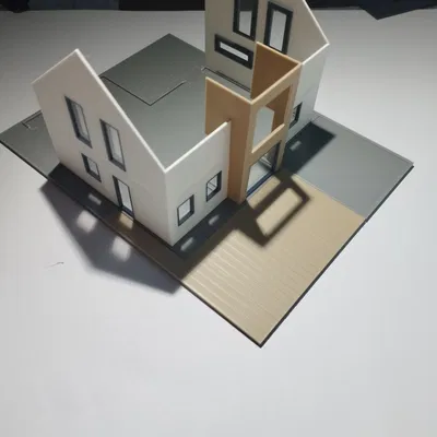 Nhà ở đơn lập hiện đại tỷ lệ H0/1:87