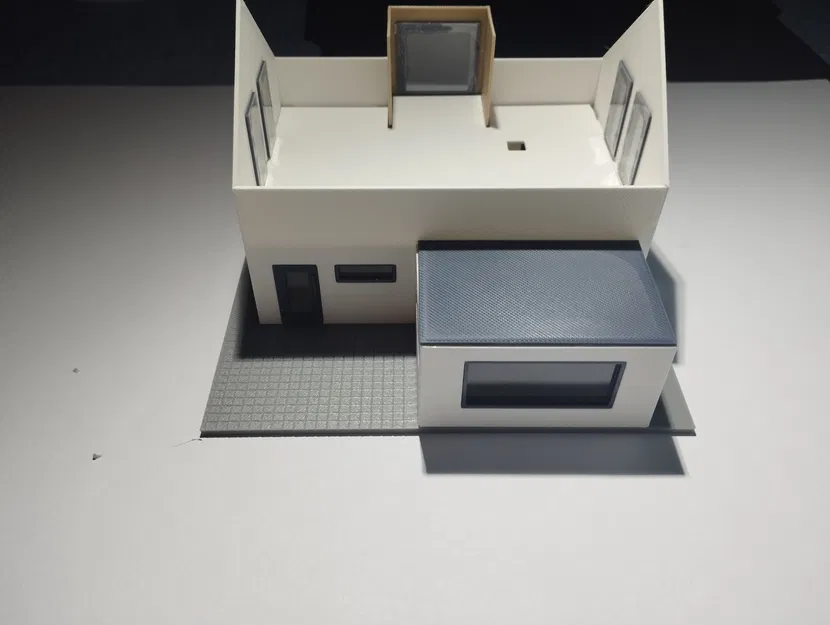 Nhà ở đơn lập hiện đại tỷ lệ H0/1:87 - Image 4