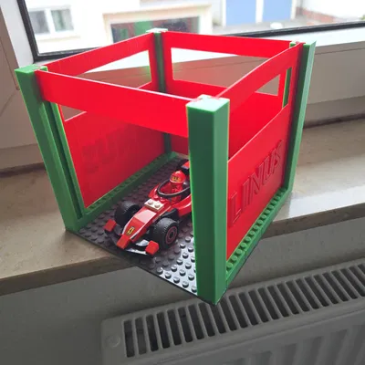 Bến đỗ xe đua không kèm xe (tương thích plate LEGO)