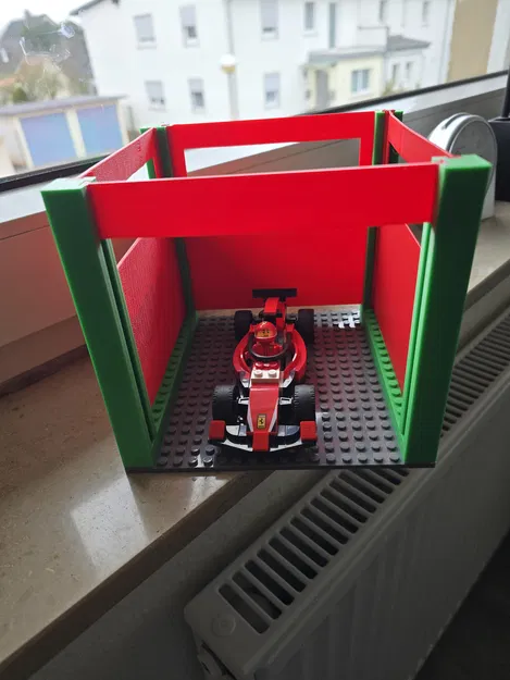 Bến đỗ xe đua không kèm xe (tương thích plate LEGO) - Image 2