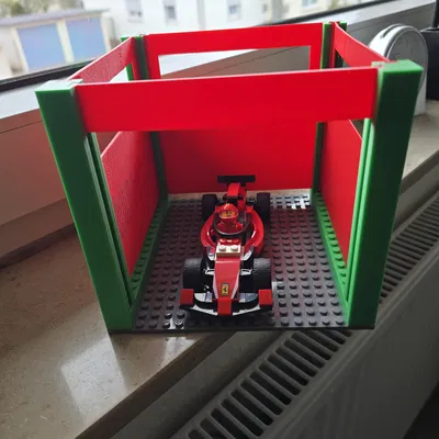 Bến đỗ xe đua không kèm xe (tương thích plate LEGO)